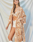 Sunburst Sash Belt Kimono - Next Generation Boutique