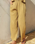 Crinkled Pull On Pants - Next Generation Boutique