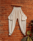 Organic Cotton Bamboo Beachy Boho Joggers, Hippie Pants - Next Generation Boutique
