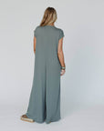 Davina Wide Leg Jumpsuit - Light Olive - Next Generation Boutique