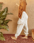 Organic Cotton Bamboo Beachy Boho Joggers, Hippie Pants - Next Generation Boutique