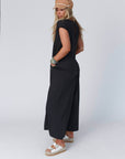 Daphne Scoop Neck Jumpsuit - Charcoal - Next Generation Boutique