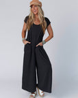 Daphne Scoop Neck Jumpsuit - Charcoal - Next Generation Boutique