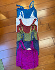 Embroidered Crop Boho Hippie Tank Top, Bohemian Style Crop