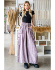 WASHED 3D POCKET SLOUCHY WIDE LEG PANTS - Next Generation Boutique