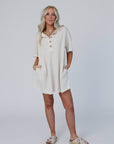 Jodi Tunic Dress - Oatmeal - Next Generation Boutique