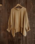 Organic Boho Unisex Pullover Flowy Shirt, Bamboo Long Sleeve - Next Generation Boutique