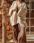 100% Organic Cotton Bohemian Oversized Sweater, Chic Cardi - Next Generation Boutique