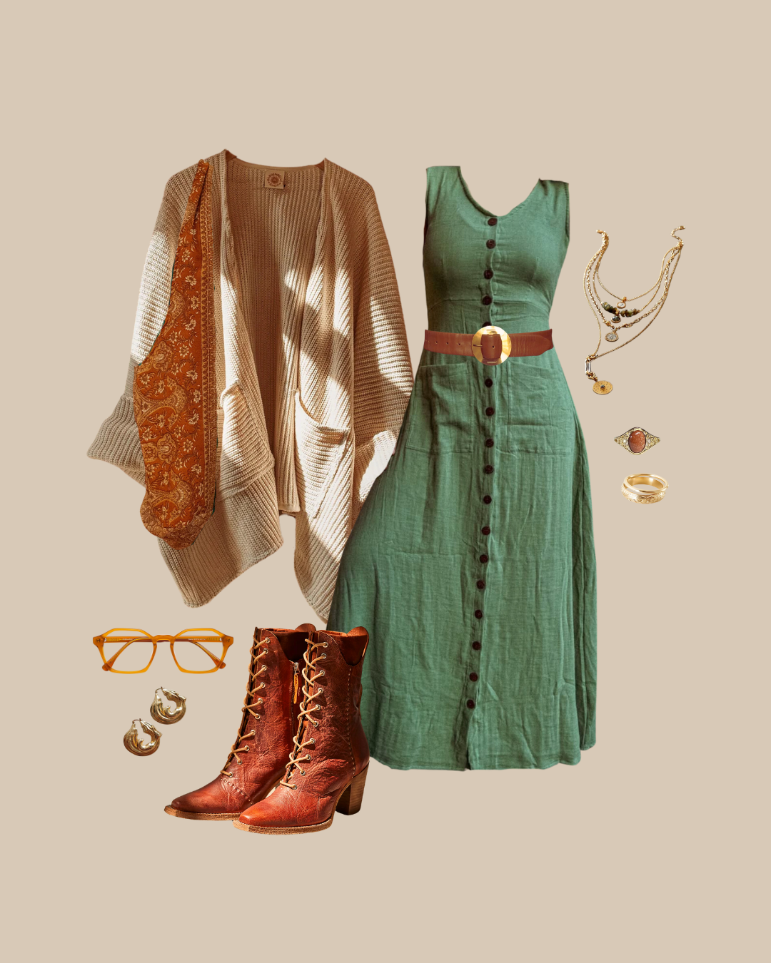 Bohemian Style Bamboo Cotton Button Down Dress, Duster  Next Generation  Boutique