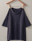 VINTAGE WASHED BETTY SHORT SLEEVE CASUAL TEE - Next Generation Boutique