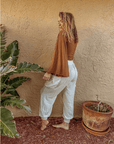 Organic Cotton Bamboo Beachy Boho Joggers, Hippie Pants - Next Generation Boutique