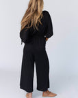 Carolina Comfy Wide Leg Jumpsuit - Charcoal - Next Generation Boutique