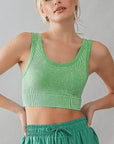 MINERAL WASH CROP RIB TANK TOP - Next Generation Boutique