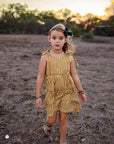 EG Organic Tiered Tie- Dress - Golden Gingham - Next Generation Boutique
