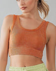 MINERAL WASH CROP RIB TANK TOP - Next Generation Boutique