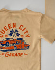 QUEEN CITY GARAGE TEE - VINTAGE CREAM