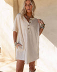 Jodi Tunic Dress - Oatmeal - Next Generation Boutique