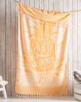 Hello Summer Turkish Cotton Beach Towels 35x70 in Pool Fouta