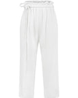 Paloma Paper Bag Pants - White