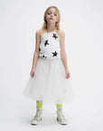 Nununu Star Collar Tulle Dress *Black* - Next Generation Boutique