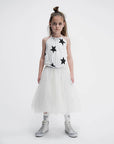 Nununu Star Collar Tulle Dress *Black* - Next Generation Boutique