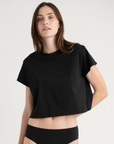 Women's Organic Cotton Crop Top T-Shirt (Synthetic-Free)