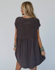 Sweet Nothings Baby Doll Dress - Charcoal - Next Generation Boutique