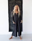 Simply Comfort Jumpsuit - Dark Gray - Next Generation Boutique