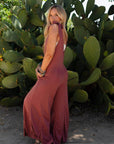 Essential Serene Jumpsuit - Marsala - Next Generation Boutique