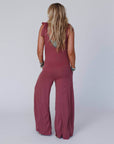 Essential Serene Jumpsuit - Marsala - Next Generation Boutique