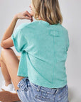 VINTAGE WASHED BETTY SHORT SLEEVE CASUAL TEE - Next Generation Boutique