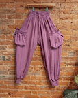 Organic Cotton Bamboo Beachy Boho Joggers, Hippie Pants - Next Generation Boutique