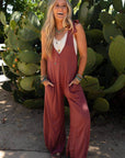 Essential Serene Jumpsuit - Marsala - Next Generation Boutique