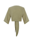 Bali Wrap Top - Khaki Green