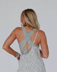 Peyton Lace Cross Back Bralette - Seafoam - Next Generation Boutique