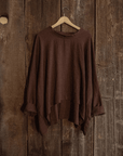 Organic Boho Unisex Pullover Flowy Shirt, Bamboo Long Sleeve - Next Generation Boutique