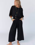 Carolina Comfy Wide Leg Jumpsuit - Charcoal - Next Generation Boutique