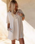 Jodi Tunic Dress - Oatmeal - Next Generation Boutique