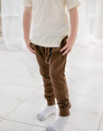 Emma Grace Shoppe- Organic Joggers- Chocolate Brown - Next Generation Boutique
