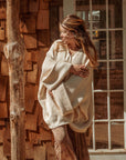 100% Organic Cotton Bohemian Oversized Sweater, Chic Cardi - Next Generation Boutique