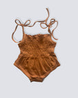 EG Organic Bubble Romper - Rust - Next Generation Boutique