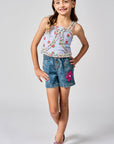 Blossom Denim Shorts