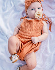 EG Organic Bubble Romper - Rust - Next Generation Boutique
