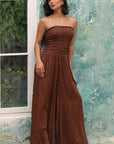 Khush Smocked Top Lawai Jumpsuit - Granelli Cocoa
