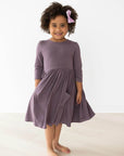 Vintage Violet 3/4 Pocket Twirl Dress - Next Generation Boutique