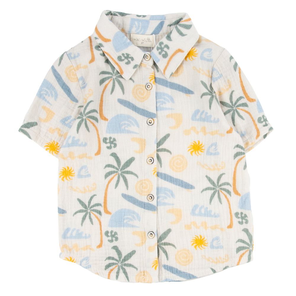 JERRY SS BUTTON UP POLYNESIA