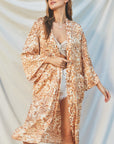 Sunburst Sash Belt Kimono