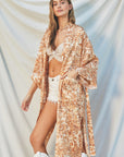 Sunburst Sash Belt Kimono