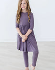 Vintage Violet 3/4 Pocket Twirl Dress