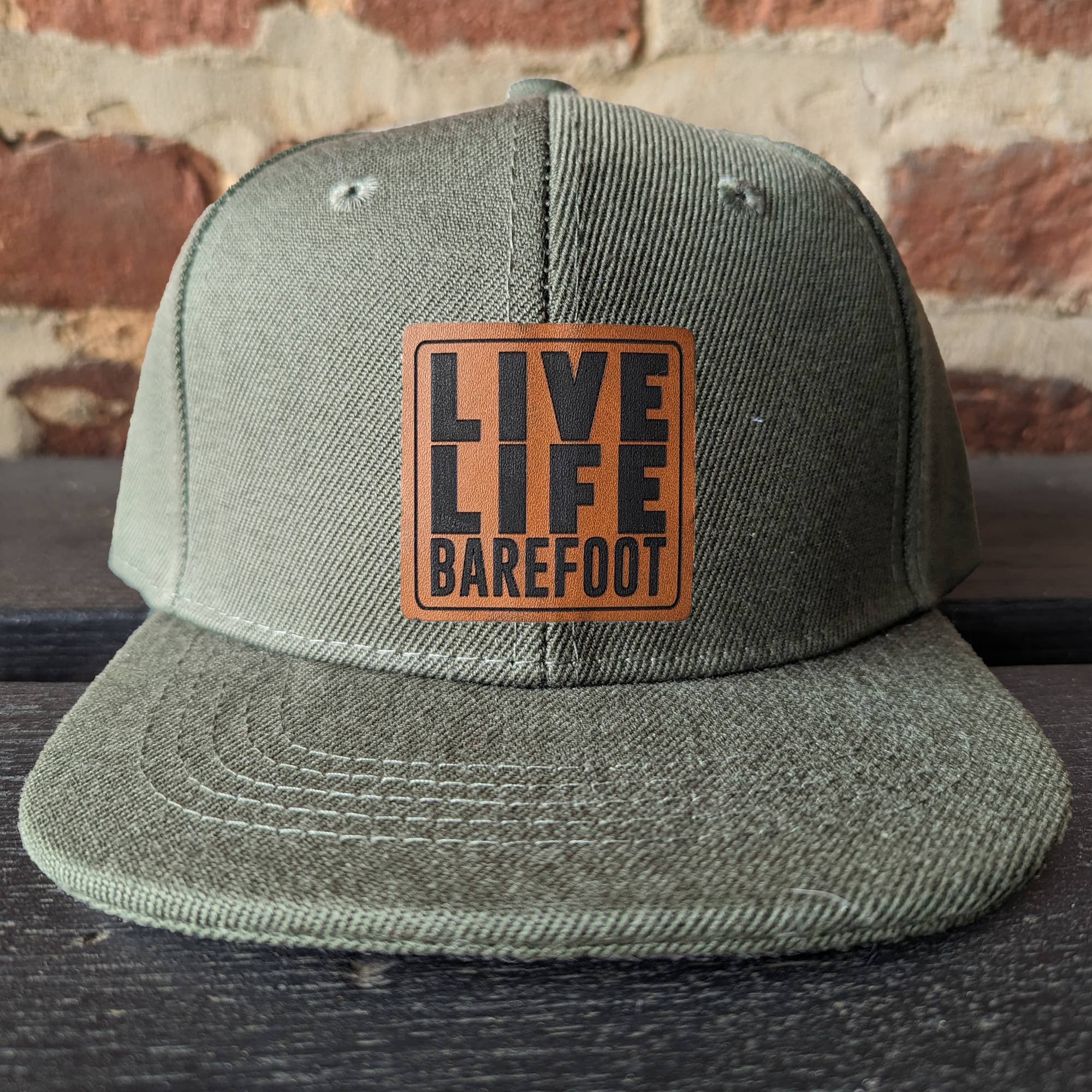 &quot;Live life Barefoot&quot; Trucker Hat for Outdoor Nature Kids